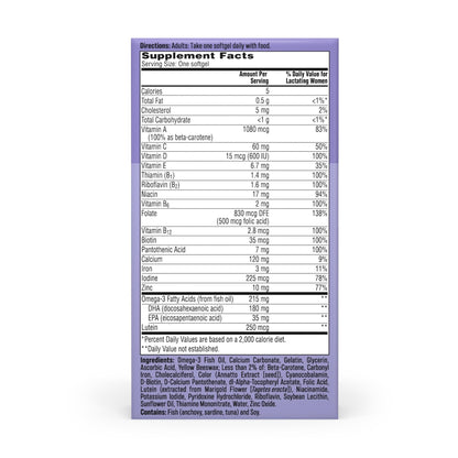 One A Day Postnatal Vitamins for Women, Postnatal Multivitamin with Folic Acid, Omega-3 DHA, B Vitamins, Support Immune Health, Breastfeeding - Maple Wellness Supplements