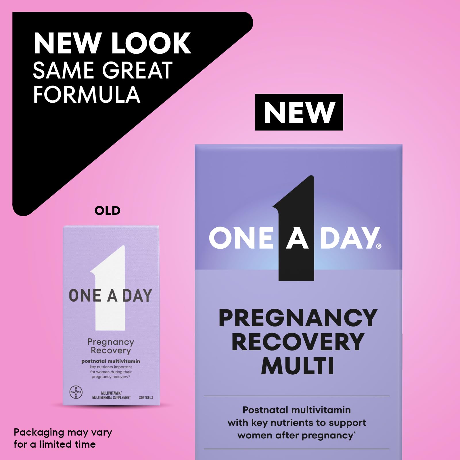 One A Day Postnatal Vitamins for Women, Postnatal Multivitamin with Folic Acid, Omega-3 DHA, B Vitamins, Support Immune Health, Breastfeeding - Maple Wellness Supplements