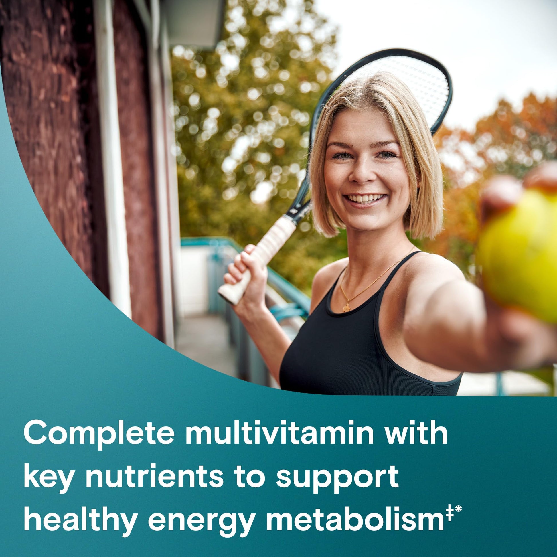 One A Day Women's Active Metabolism Daily Essential, Multivitamin for Women, Metabolism Support, Vitamins for Women with All 8 B-Vitamins, Vitamin D, Magnesium & More,120 Count - Maple Wellness Supplements