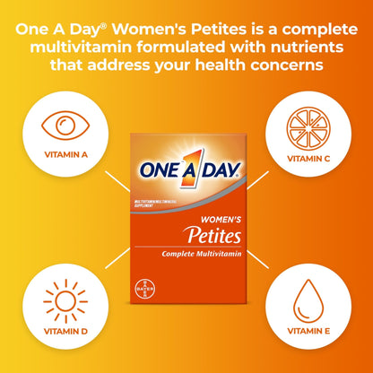 One A Day Women’s Petites Multivitamin,Supplement with Vitamin A, C, D, E and Zinc for Immune Health Support, B Vitamins, Biotin, Folate (as folic acid) & more,Tablet, 160 count - Maple Wellness Supplements