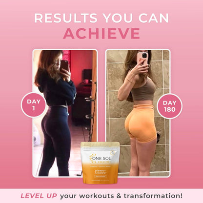 One Sol Creatine for Women, All Natural Women's Creatine Powder w Pure Creatine & Coconut Water, Increase Lean Muscle Mass, Reduce Recovery Time, Promotes Brain & Bone Health (Unflavored, 60 Servings) - Maple Wellness Supplements