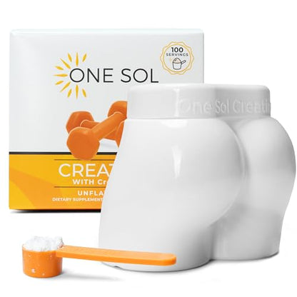 One Sol Creatine for Women Booty Gain, All Natural Women's Creatine Powder - Maple Wellness Supplements