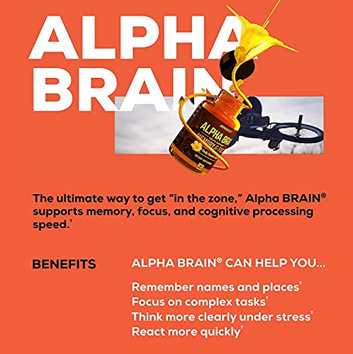 ONNIT Alpha Brain (60ct) - Over 1 Million Bottles Sold - Premium Nootropic Brain Supple - Maple Wellness Supplements