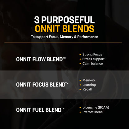ONNIT Alpha Brain Nootropic Brain Supplement for Focus, Memory, Mental Clarity, Cognitive Support with L-Theanine and Vitamin B6, 90 Count - Maple Wellness Supplements
