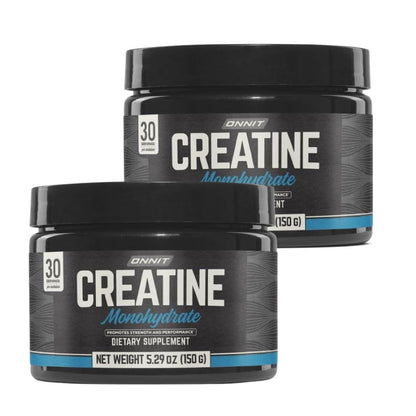 ONNIT Creatine Monohydrate Powder, IGEN™ Non-GMO Tested – 5g Premium Creatine for Muscle Strength, Power & Lean Mass, Supports Brain Health & Cellular Energy, Unflavored, 30 Servings, 5.29 oz 2-Pack - Maple Wellness Supplements