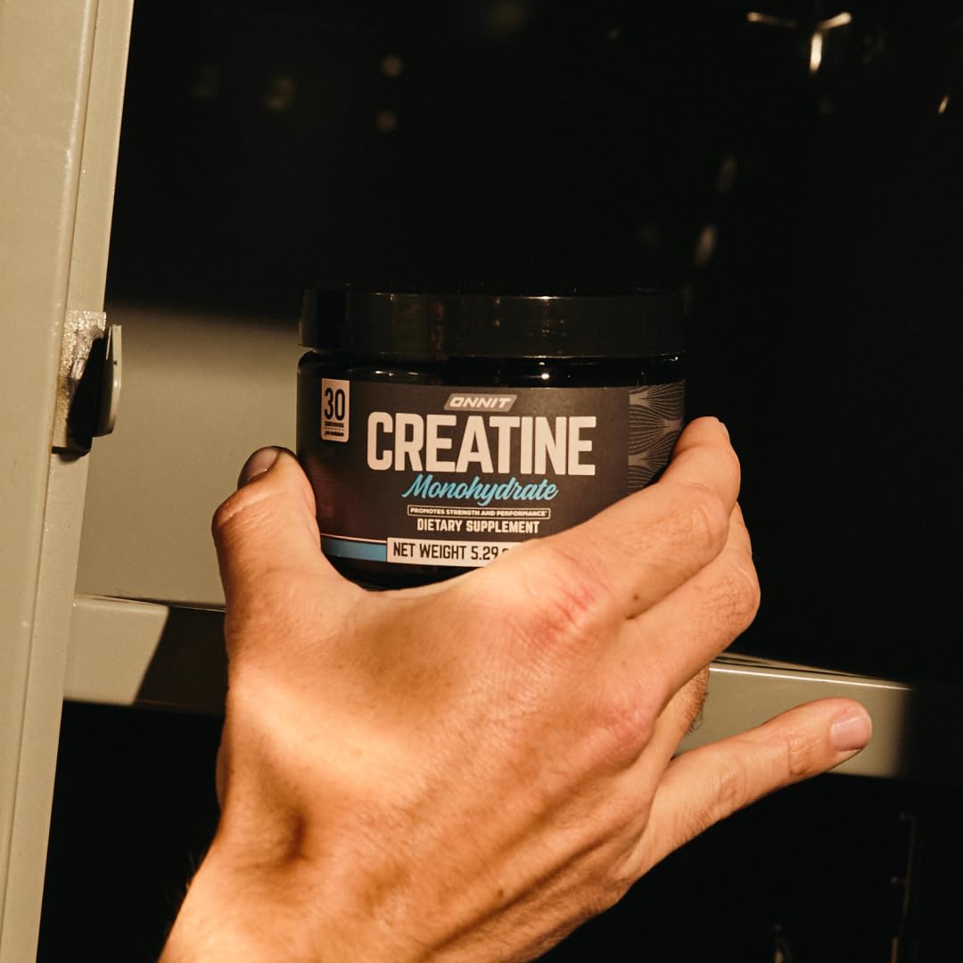 ONNIT Creatine Monohydrate Powder, IGEN™ Non-GMO Tested – 5g Premium Creatine for Muscle Strength, Power & Lean Mass, Supports Brain Health & Cellular Energy, Unflavored, 30 Servings, 5.29 oz 2-Pack - Maple Wellness Supplements