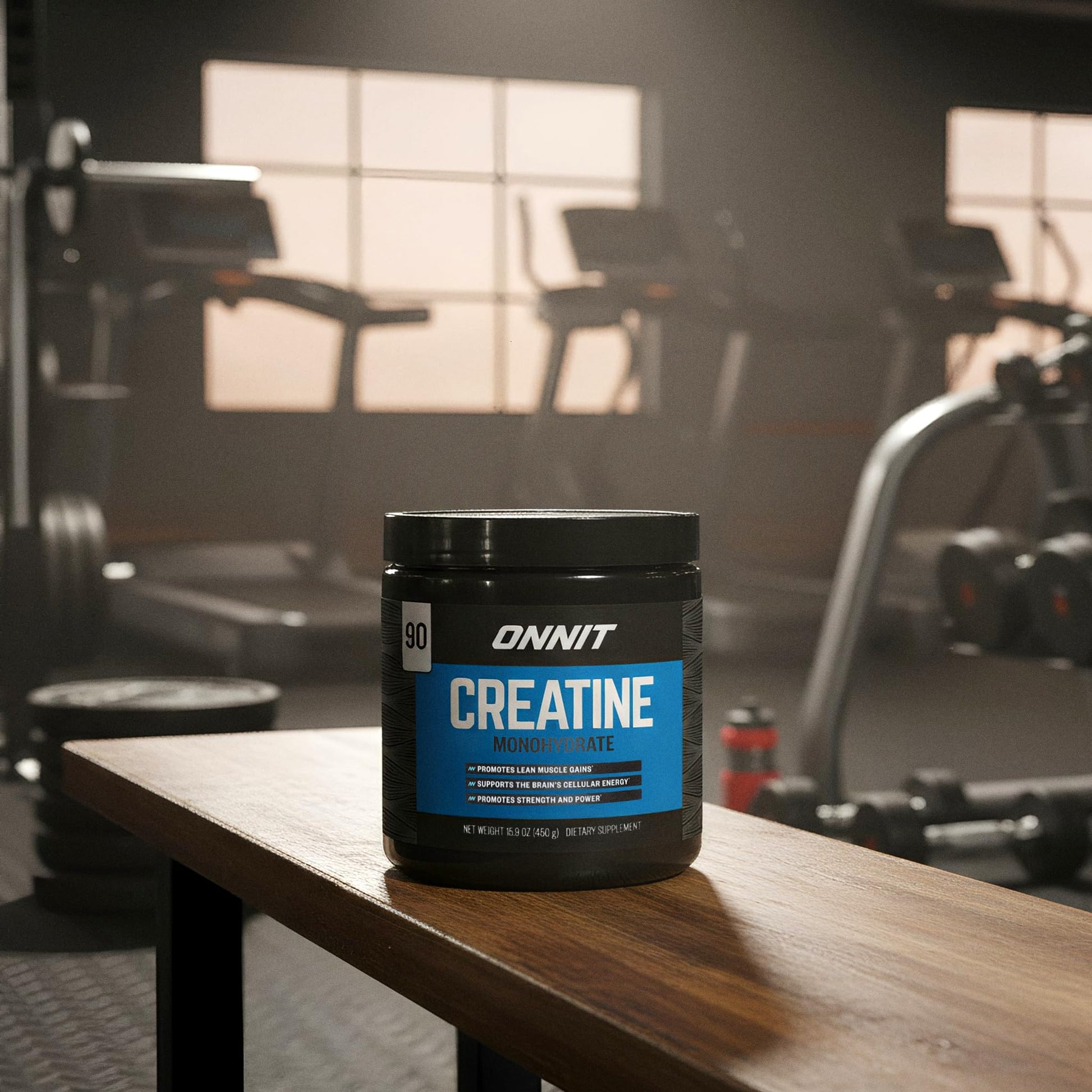 ONNIT Creatine Monohydrate Powder – Unflavored, 90-Serving Value Size – Supports Strength, Lean Muscle, and Brain Energy† – Keto Friendly, No Fillers, 90 Servings, 15.29 oz - Maple Wellness Supplements