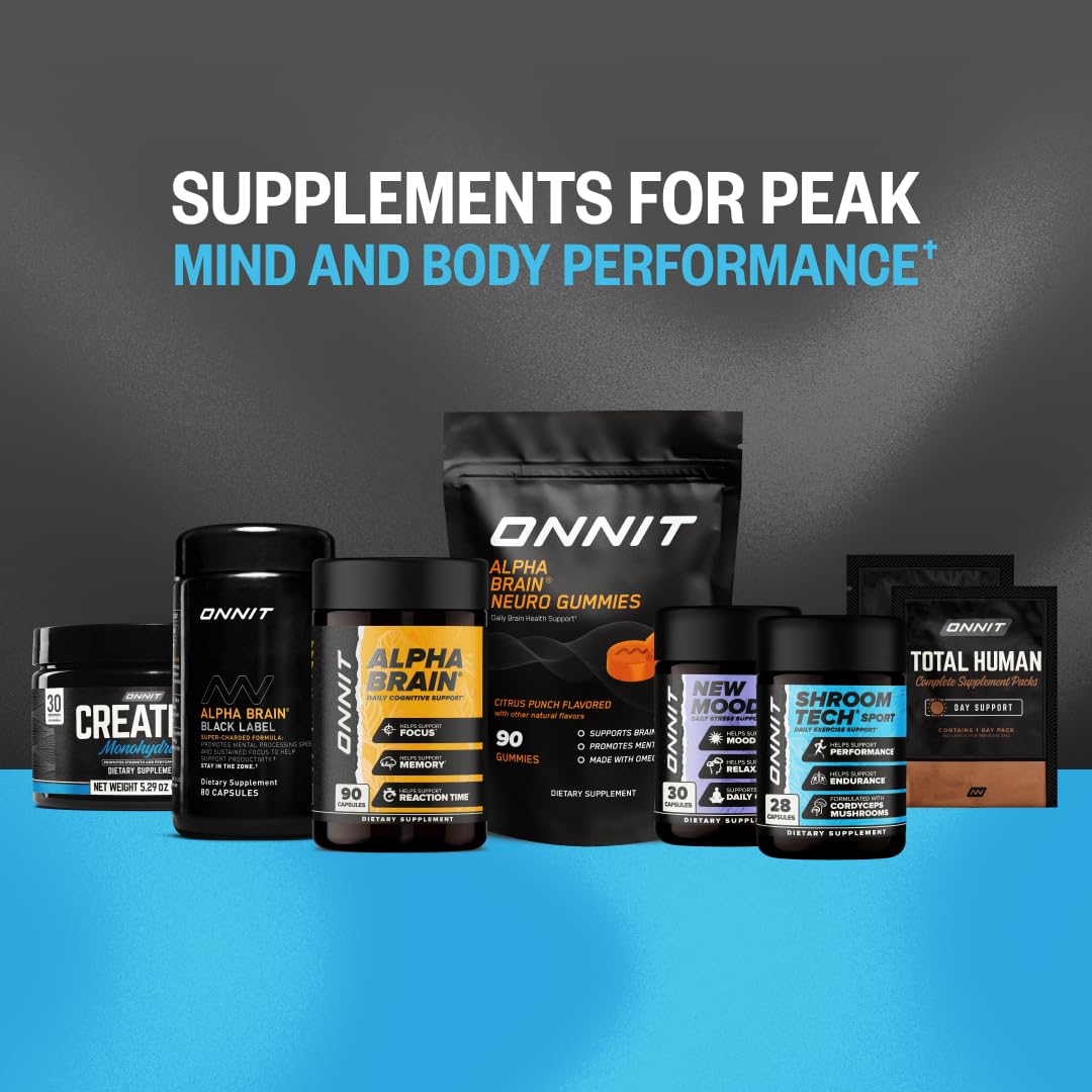 ONNIT Creatine Monohydrate Powder – Unflavored, 90-Serving Value Size – Supports Strength, Lean Muscle, and Brain Energy† – Keto Friendly, No Fillers, 90 Servings, 15.29 oz - Maple Wellness Supplements