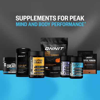 ONNIT Creatine Monohydrate Powder – Unflavored, 90-Serving Value Size – Supports Strength, Lean Muscle, and Brain Energy† – Keto Friendly, No Fillers, 90 Servings, 15.29 oz - Maple Wellness Supplements
