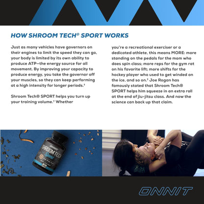 Onnit Shroom TECH Sport (84ct) | All Natural Pre-Workout Supplement with Ashwagandha - Maple Wellness Supplements