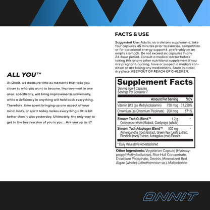 Onnit Shroom Tech SPORT: Clinically Studied Preworkout Supplement with Cordyceps - Maple Wellness Supplements