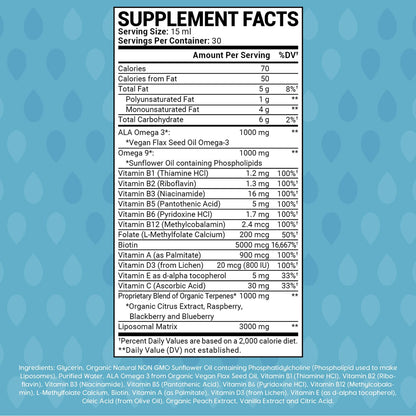 oppuland - Men's Multivitamin - Liquid Supplement - Liposomal Delivery - Daily Multi Vitamin with Biotin B Complex Omega-3 - Hair & Nail Support Vitamin - Maple Wellness Supplements