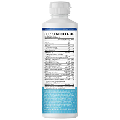oppuland - Men's Multivitamin - Liquid Supplement - Liposomal Delivery - Daily Multi Vitamin with Biotin B Complex Omega-3 - Hair & Nail Support Vitamin - Maple Wellness Supplements