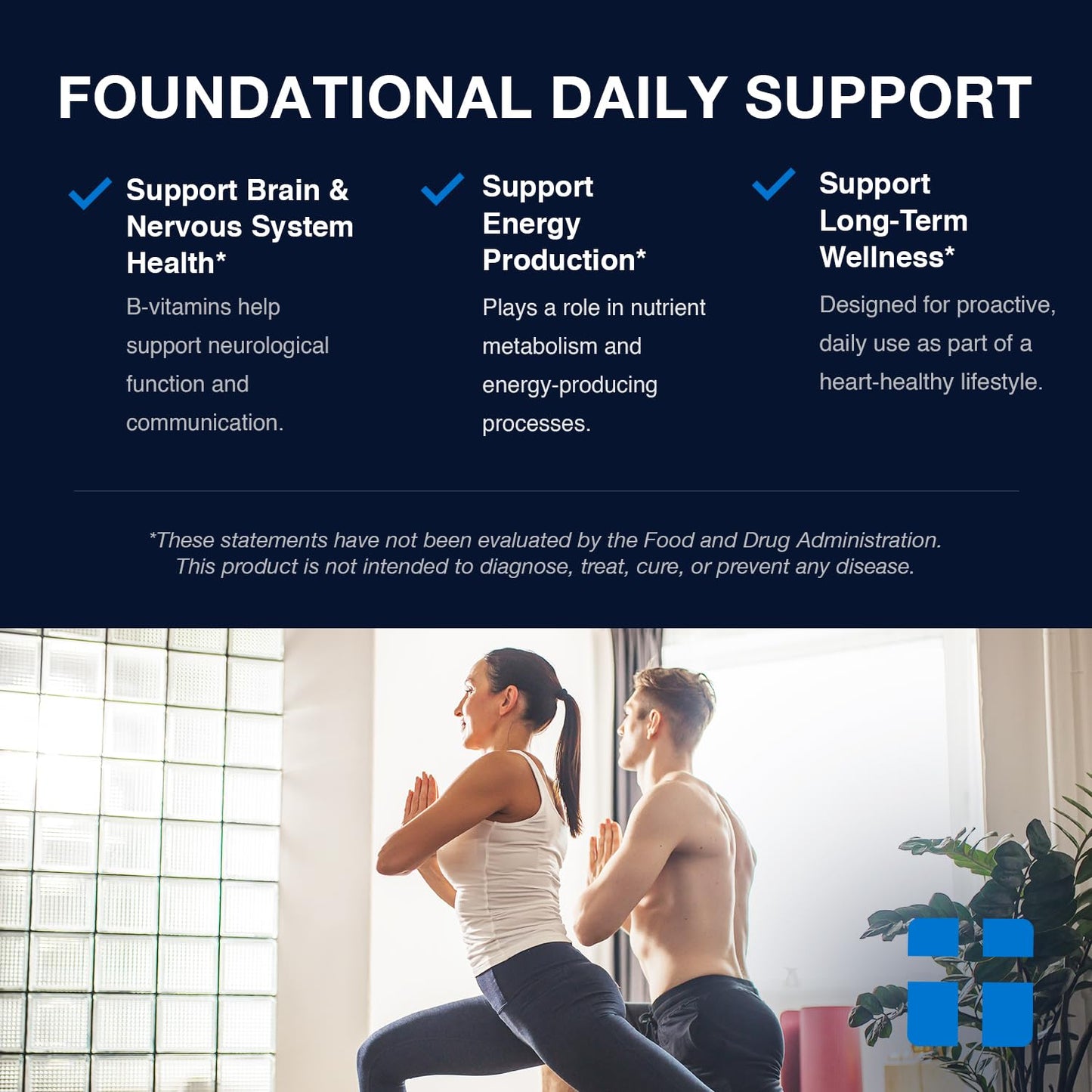 Opti + Homocysteine Capsules | Daily Brain and Heart Health Supplements* | Brain Supplement with Methylcobalamin & Methylfolate | 60 capsules/30 Servings - Maple Wellness Supplements