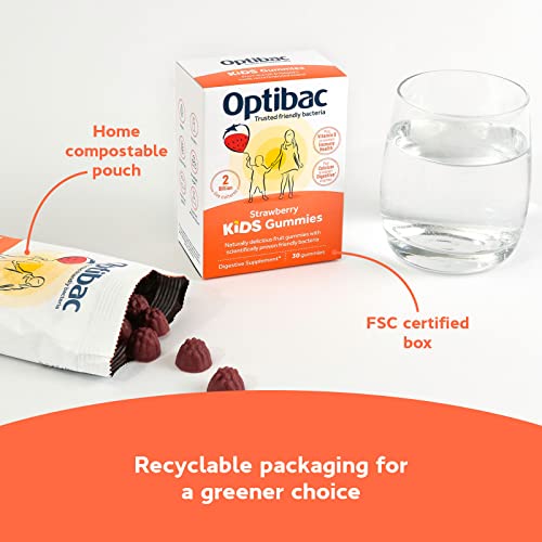 Optibac Kids Probiotic with Vitamin D & Calcium for Immune System Support & Gut Health - Maple Wellness Supplements
