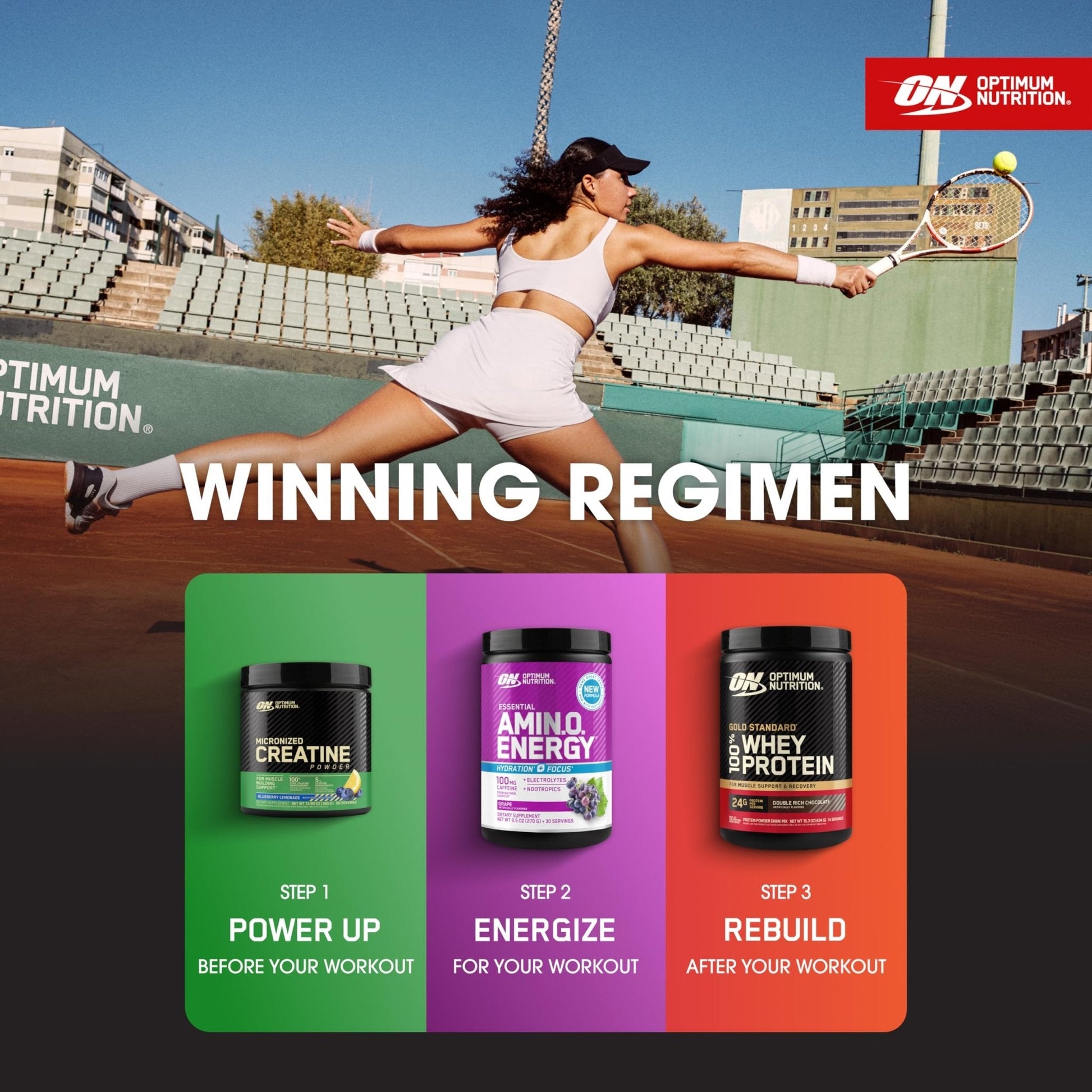 Optimum Nutrition Amino Energy Powder Plus Focus, with BCAA, Electrolytes, and Caffeine, Grape, 30 Servings (Packaging May Vary) - Maple Wellness Supplements