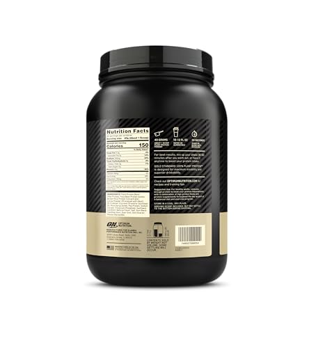 Optimum Nutrition Gold Standard 100% Plant Based Protein Powder, Gluten Free, Vegan Pro - Maple Wellness Supplements