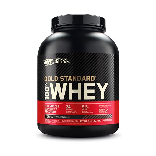 Optimum Nutrition Gold Standard 100% Whey Protein Powder, Coffee, 5 Pound - Maple Wellness Supplements