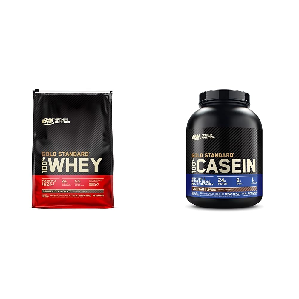 Optimum Nutrition Gold Standard 100% Whey Protein Powder, Double Rich Chocolate - Maple Wellness Supplements