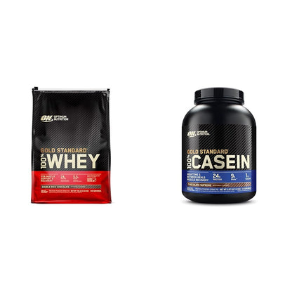 Optimum Nutrition Gold Standard 100% Whey Protein Powder, Double Rich Chocolate - Maple Wellness Supplements