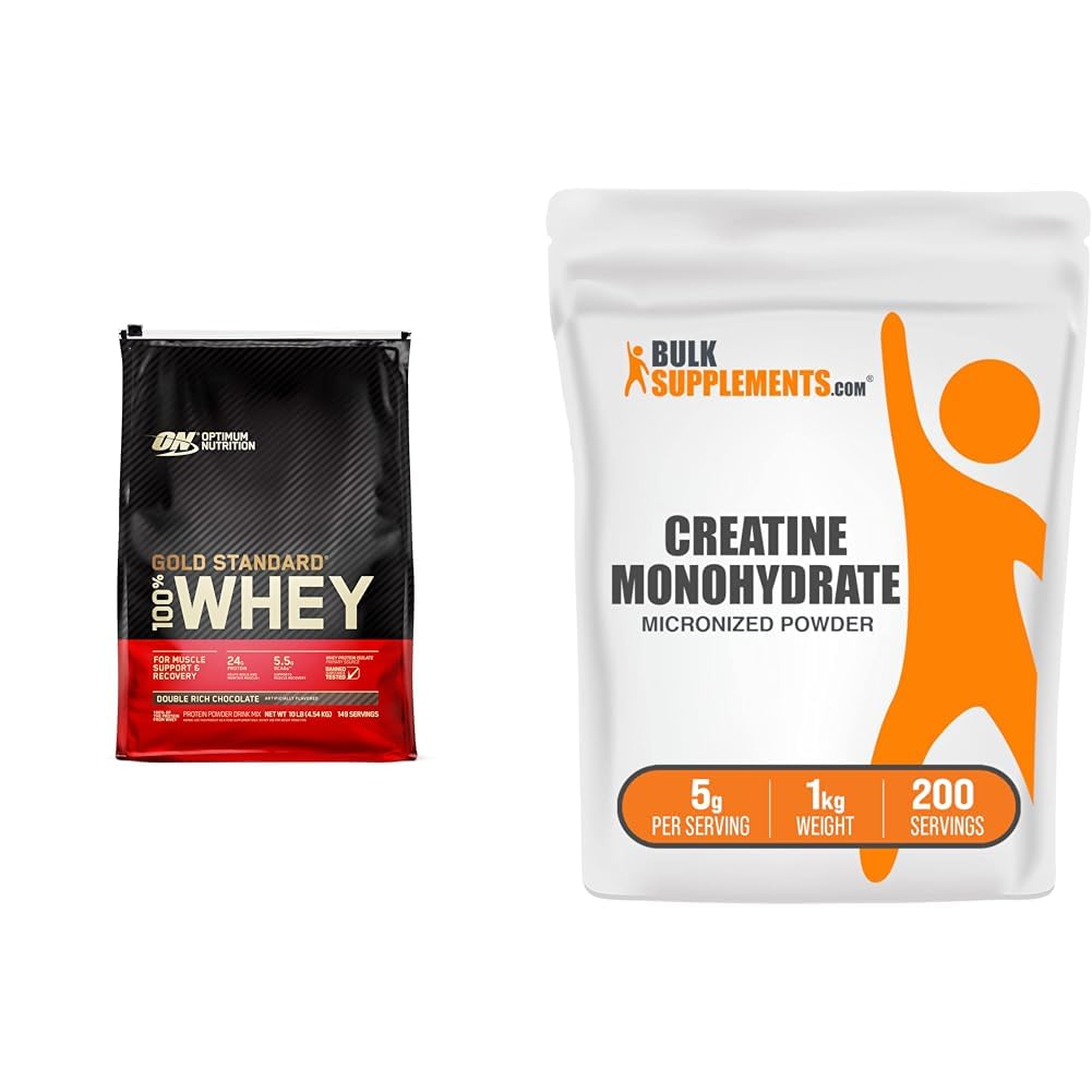Optimum Nutrition Gold Standard 100% Whey Protein Powder, Double Rich Chocolate - Maple Wellness Supplements