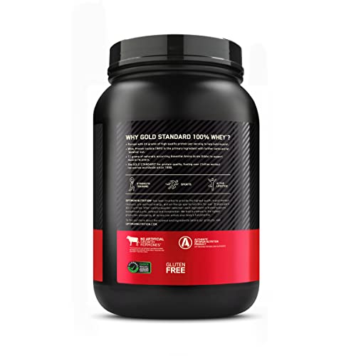 Optimum Nutrition Gold Standard 100% Whey Protein Powder, Strawberries & Cream - Maple Wellness Supplements