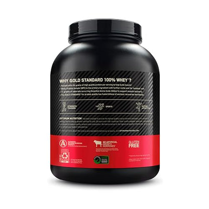 Optimum Nutrition Gold Standard 100% Whey Protein Powder, Strawberry Banana - Maple Wellness Supplements