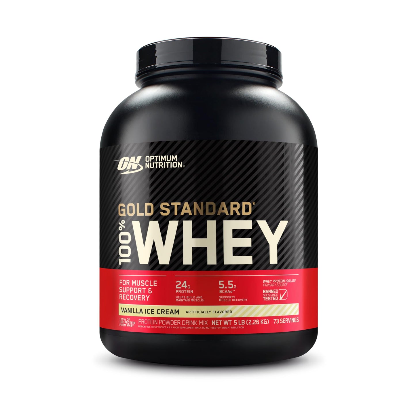 Optimum Nutrition Gold Standard 100% Whey Protein Powder, Vanilla Ice Cream & Microniz - Maple Wellness Supplements