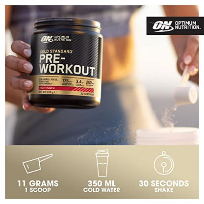 Optimum Nutrition Gold Standard Pre Workout Powder, Energy Drink with Creatine Monohy - Maple Wellness Supplements
