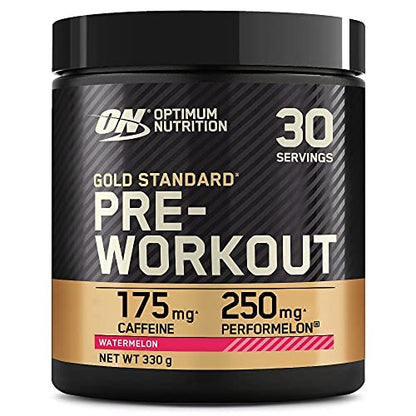 Optimum Nutrition Gold Standard Pre Workout Watermelon Flavoured Powder, 330g - Maple Wellness Supplements