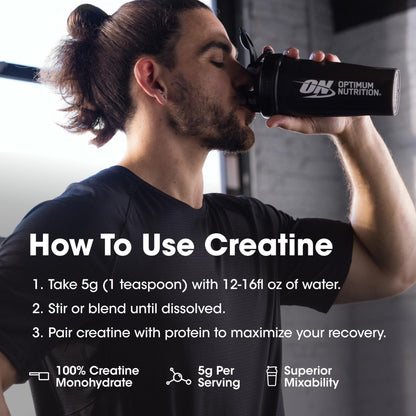 Optimum Nutrition Micronized Creatine Monohydrate Powder, Blueberry Lemonade Creatine, 60 Servings, 360 Grams (Packaging May Vary) - Maple Wellness Supplements