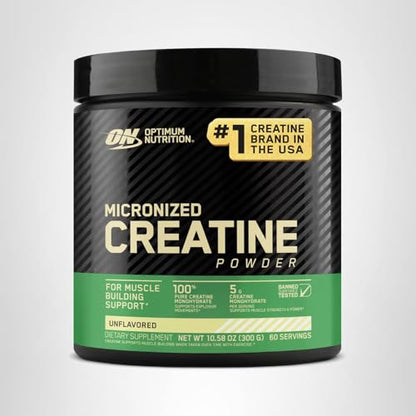 Optimum Nutrition Micronized Creatine Monohydrate Powder, Unflavored, 120 Servings, 600 Grams (Packaging May Vary) - Maple Wellness Supplements