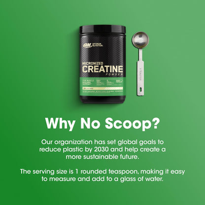 Optimum Nutrition Micronized Creatine Monohydrate Powder, Unflavored, 120 Servings, 600 Grams (Packaging May Vary) - Maple Wellness Supplements