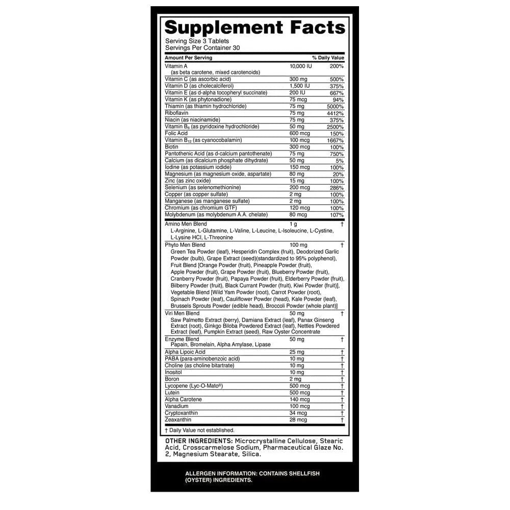 Optimum Nutrition Opti-Men Daily Multivitamin Supplement, 90 Count - Maple Wellness Supplements