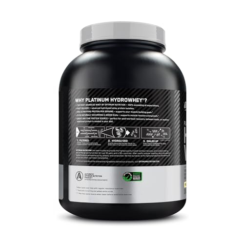 Optimum Nutrition Platinum Hydrowhey Protein Powder, 100% Hydrolyzed Whey Isolate - Maple Wellness Supplements