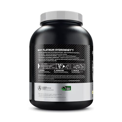 Optimum Nutrition Platinum Hydrowhey Protein Powder, 100% Hydrolyzed Whey Isolate - Maple Wellness Supplements