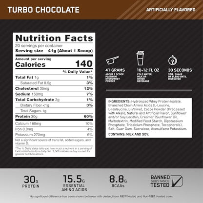 Optimum Nutrition Platinum Hydrowhey Protein Powder, 100% Hydrolyzed Whey Protein - Maple Wellness Supplements