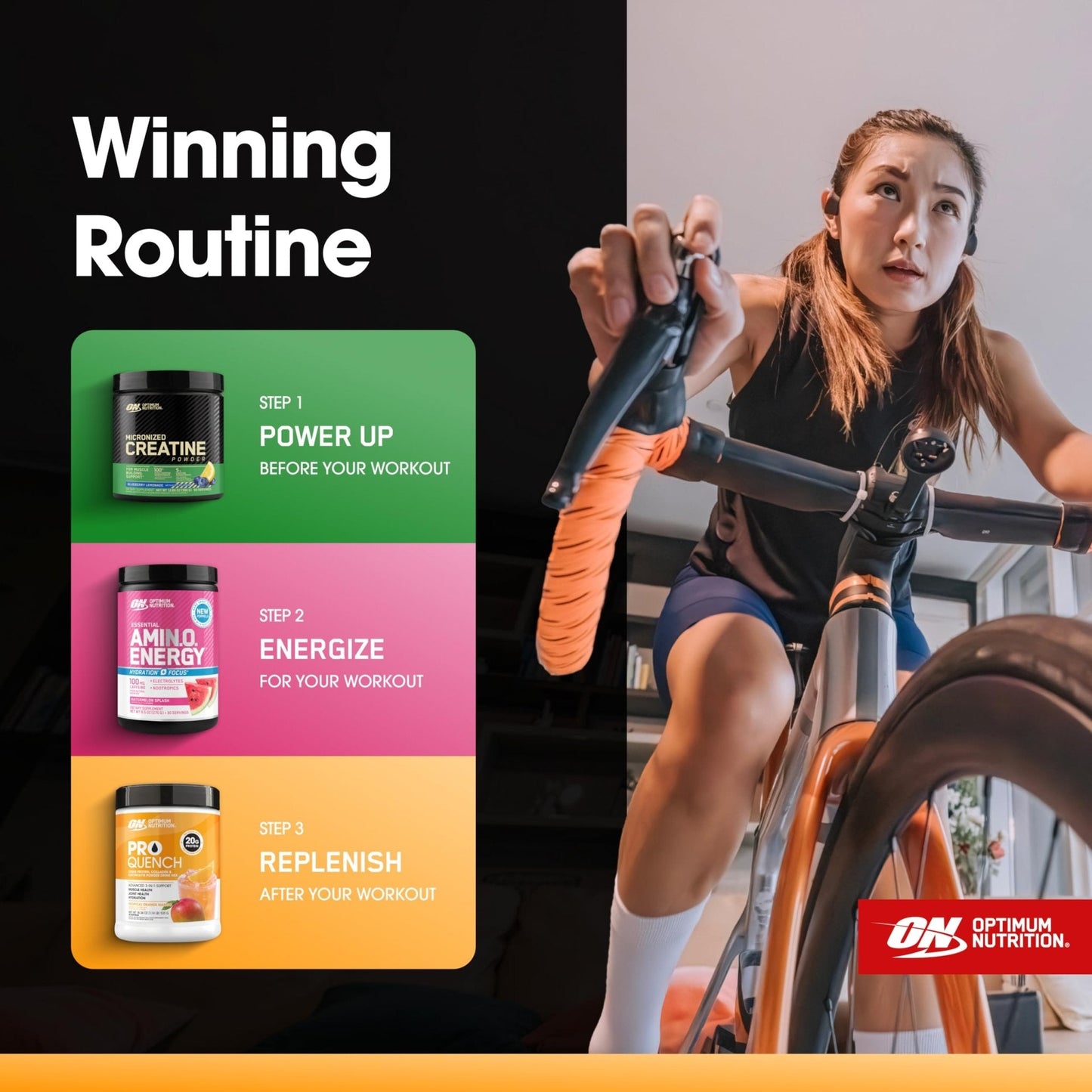 Optimum Nutrition Pro Quench, 10g Clear Protein, 10g Collagen peptides & Electrolyte Powder Drink Mix, Tropical Orange Mango, 20 Servings, - Maple Wellness Supplements