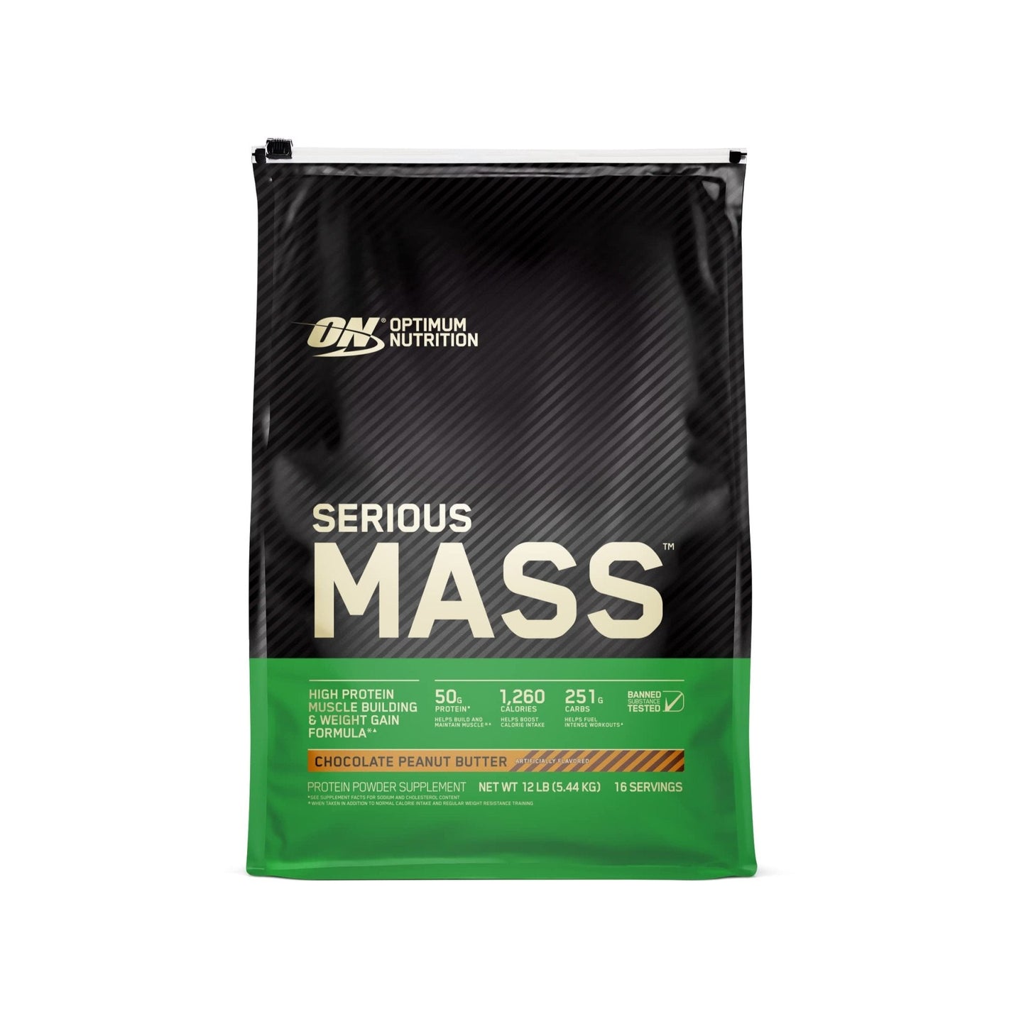 Optimum Nutrition Serious Mass, Weight Gainer Protein Powder for Muscle Gain, Added - Maple Wellness Supplements