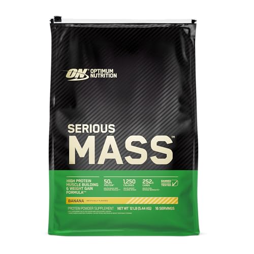 Optimum Nutrition Serious Mass Weight Gainer Protein Powder, Vitamin C, Zinc - Maple Wellness Supplements