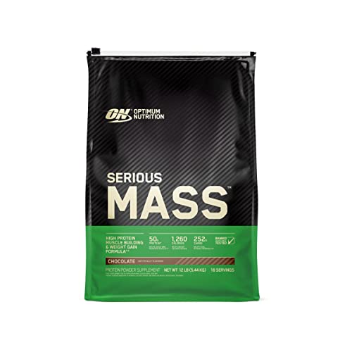 Optimum Nutrition Serious Mass Weight Gainer Protein Powder, Vitamin C, Zinc and Vitamin - Maple Wellness Supplements
