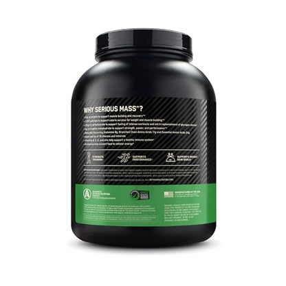Optimum Nutrition Serious Mass, Weight Gainer Protein Powder with Immune Support - Maple Wellness Supplements