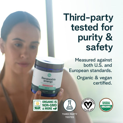 Ora Organic Natural Pre Workout Powder - Raspberry Lemonade Flavor- Provides Jitter Free Energy, Focus, Hydration, & Endurance - Vegan, Certified Organic, Soy, Dairy, & Gluten Free, 20 Servings - Maple Wellness Supplements