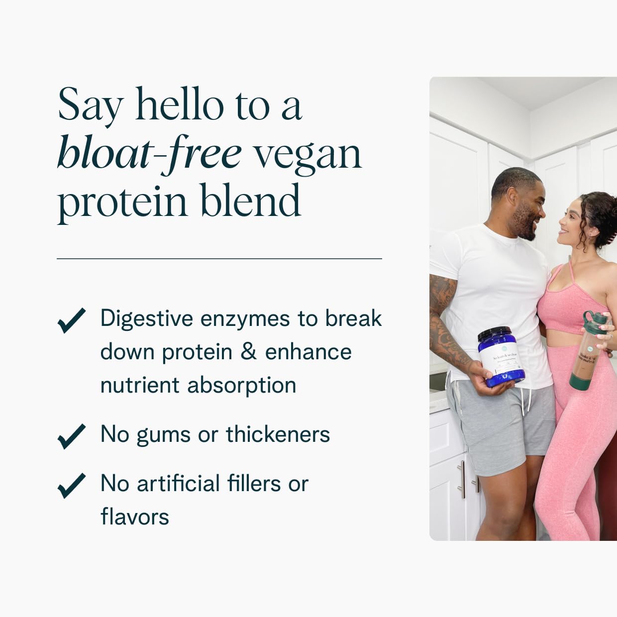 Ora Organic Plant-Based Protein Powder - 23g Protein for Women and Men - Vanilla Flavor 20 Servings, Vegan, Clean Protein - Maple Wellness Supplements