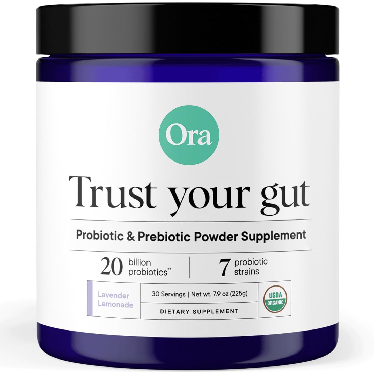 Ora Organic Prebiotic and Probiotic Powder Supplement - 20 Billion Probiotics, 7 Strains for Best Prebiotic Powder, Non-GMO, Probiotics for Women, Men & Kids - Maple Wellness Supplements