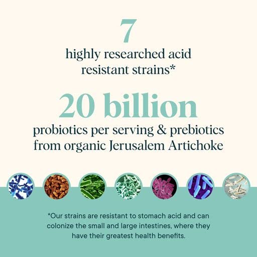 Ora Organic Prebiotic and Probiotic Powder Supplement - 20 Billion Probiotics, 7 Strains for Best Prebiotic Powder, Non-GMO, Probiotics for Women, Men & Kids - Apple Raspberry Flavor, 30 Servings… - Maple Wellness Supplements