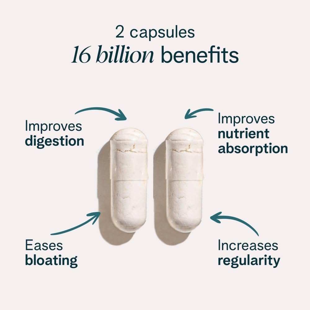Ora Organic Probiotics with Prebiotics for Digestive Health 16 Billion CFU - Trust Your Gut - Strains - Acidophilus Lactobacillus Breve Bifidum Lactis - Maple Wellness Supplements