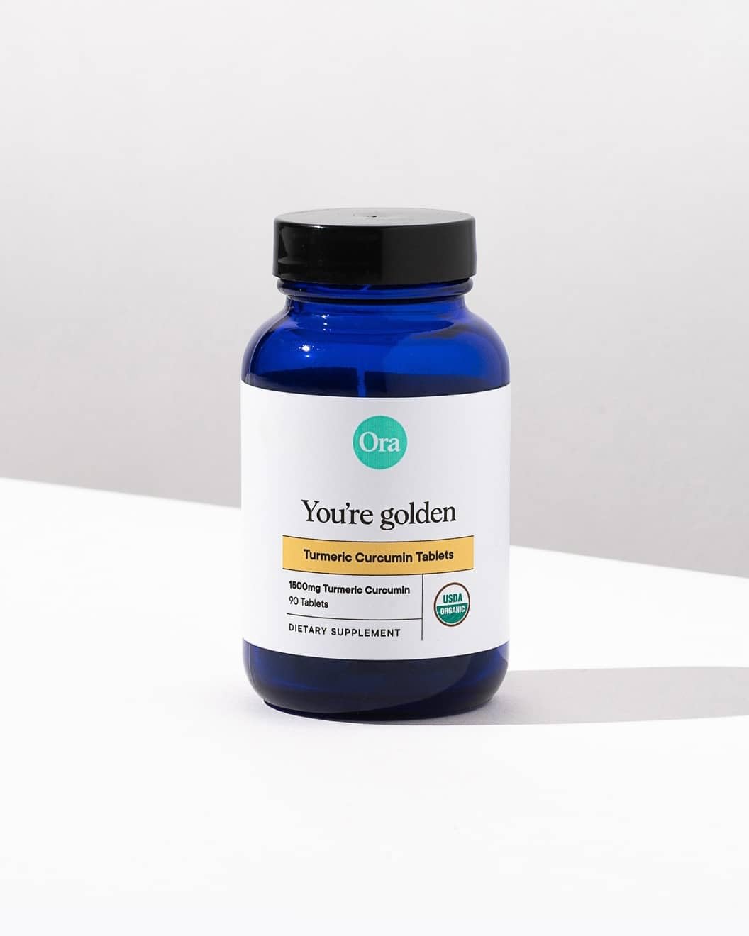 Ora Organic Turmeric Curcumin with Piperine - Pure Extracts for Joint Stress and Cardiovascular Health, Support Healthy Cognitive Function, No Filler Ingredients - 90 Vegan Tablets, 1 Month Supply - Maple Wellness Supplements