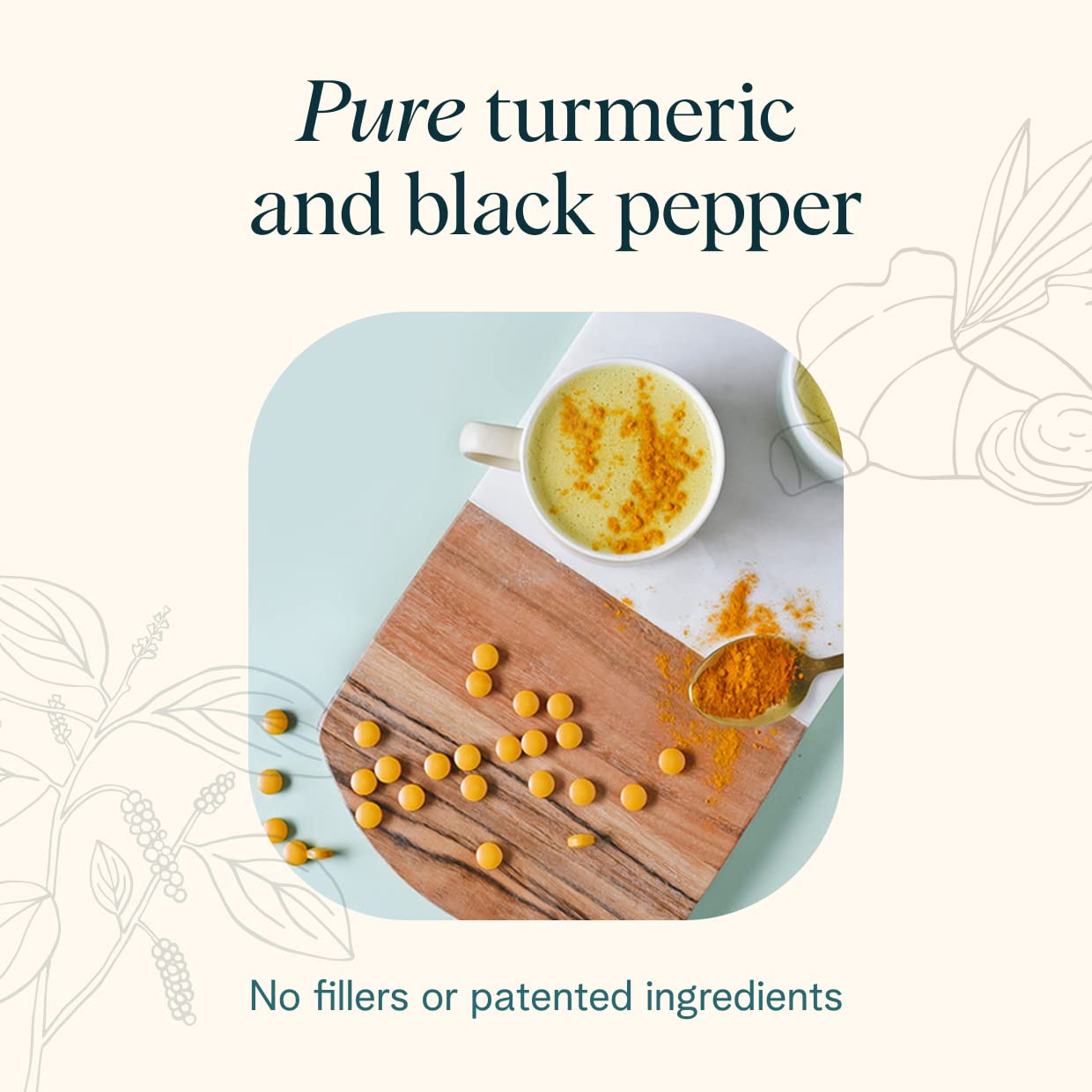 Ora Organic Turmeric Curcumin with Piperine - Pure Extracts for Joint Stress and Cardiovascular Health, Support Healthy Cognitive Function, No Filler Ingredients - 90 Vegan Tablets, 1 Month Supply - Maple Wellness Supplements