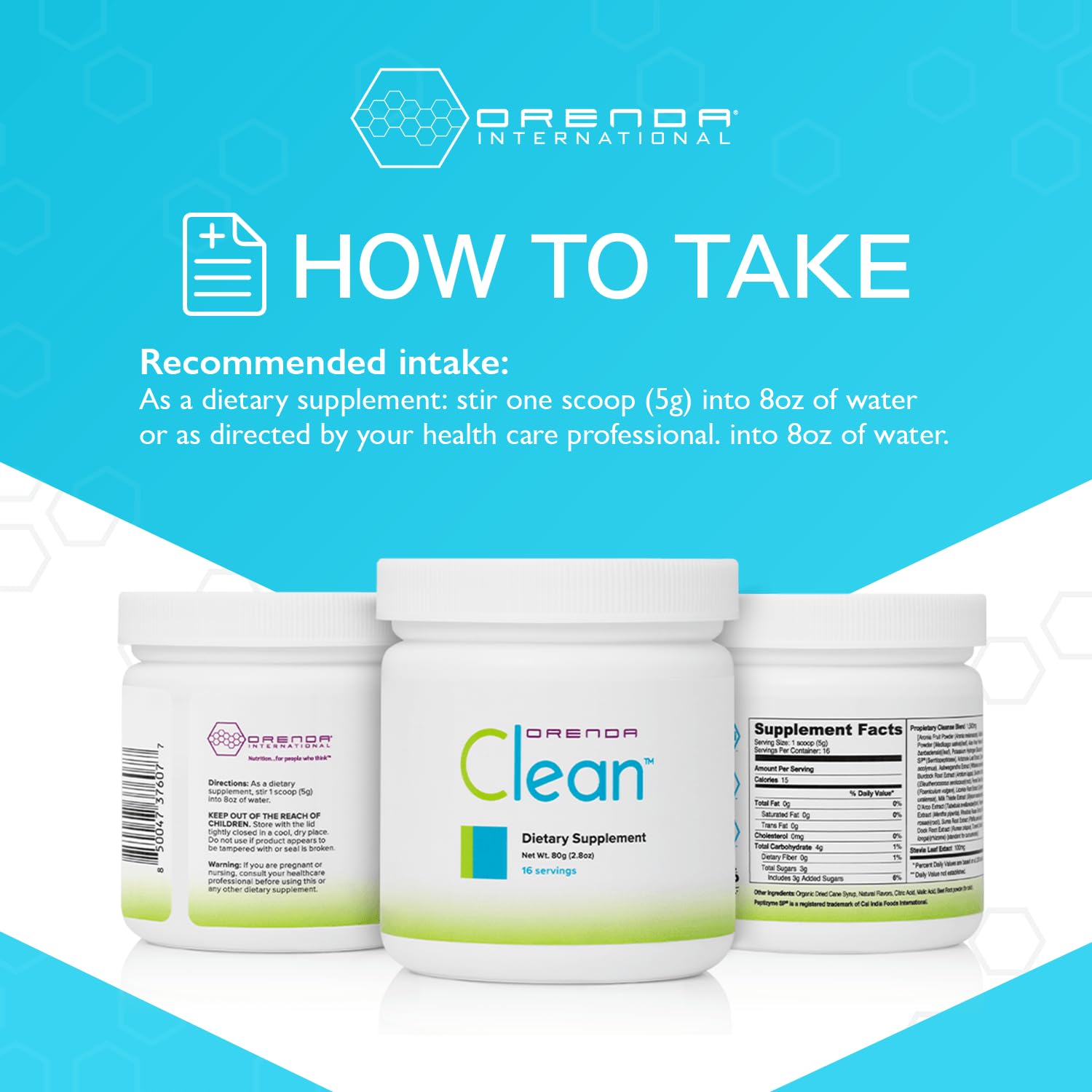 Orenda Clean - Peptizyme-SP EN, Aronia Berry, Aloe Vera and More for Digestive Support - Nutrient-Rich Supplement for Wellness - 80g, 16 Servings - Maple Wellness Supplements